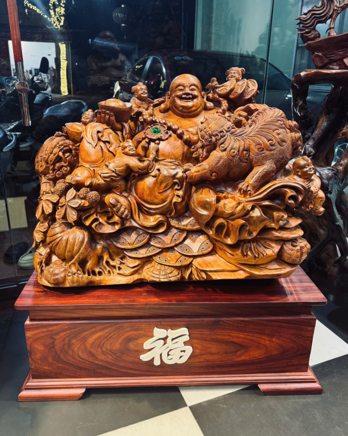 Tượng Phật Di Lặc ngũ Phúc gỗ Mun hoa keo bao 13.png